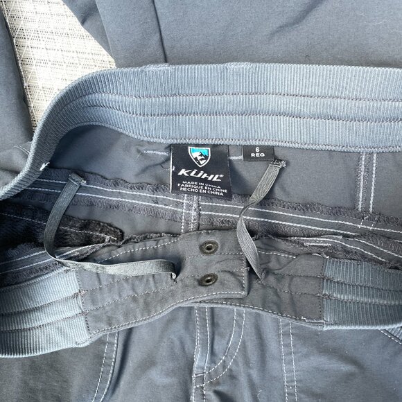 KUHL Hiking Pants Women Size 6 R‎  Scrunch Ruched  Leg Stretch Nylon Gray Long - Picture 6 of 10